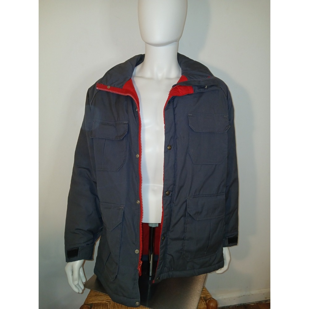 Woolrich Vtg Men's Dark Gray, Warm Chore Parka Jacket Coat Made in USA - Medium